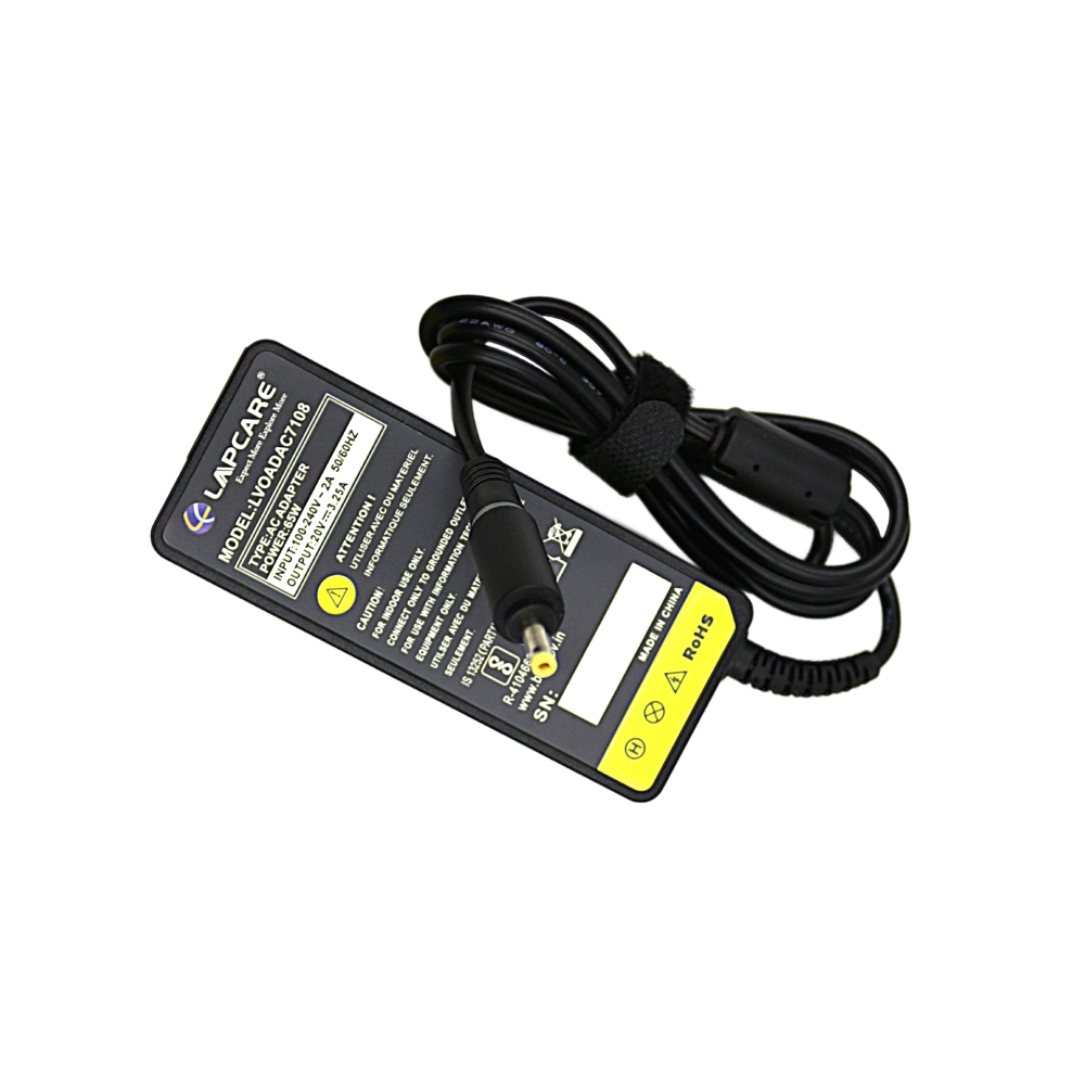 Lapcare Laptop Adapter Compatible For Lenovo 65w | 20v/3.25a | 4.0mm x 1.7mm Small Pin view 3